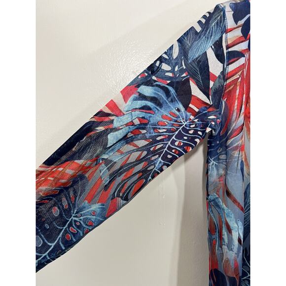 Fuzzi Jean Paul Gaultier Y2K 90s Mesh Top S Italy Maximalist Art Luxury Tropical - Picture 6 of 14